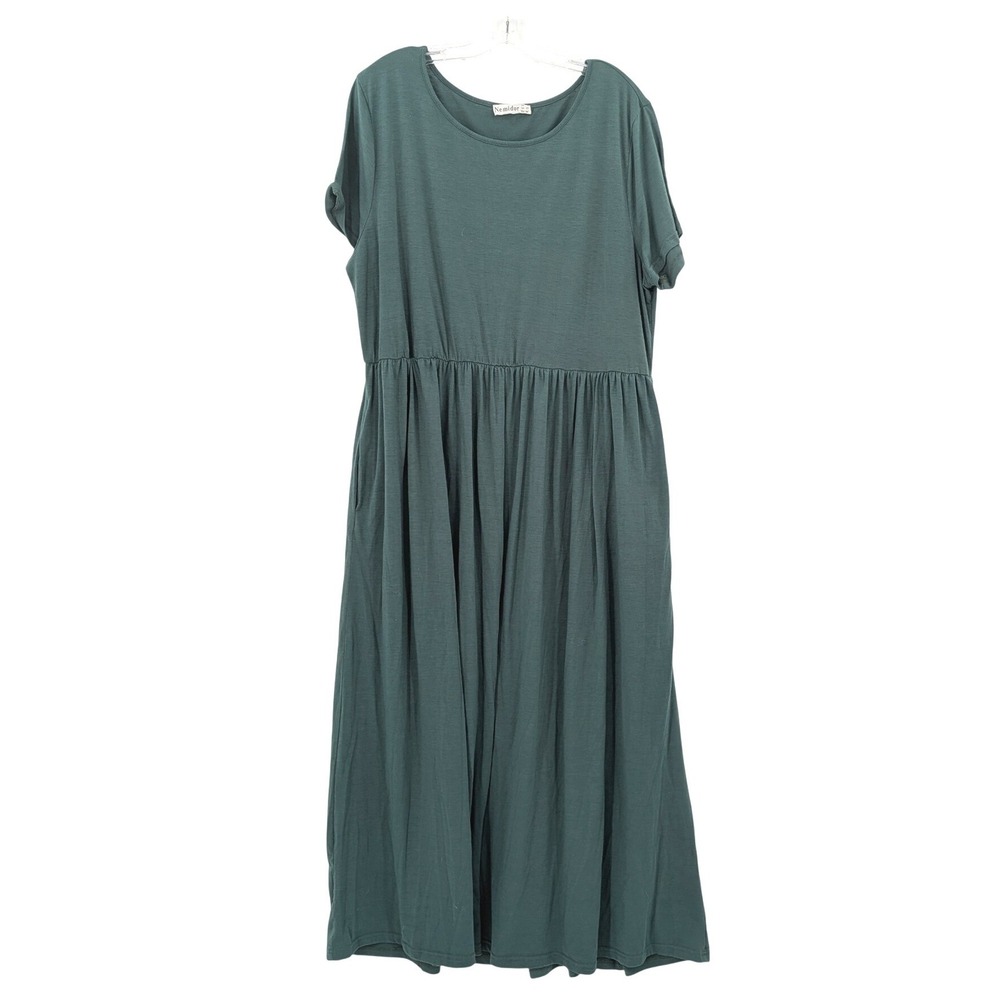 Casual Teal Green Maxi Dress - Unbranded
